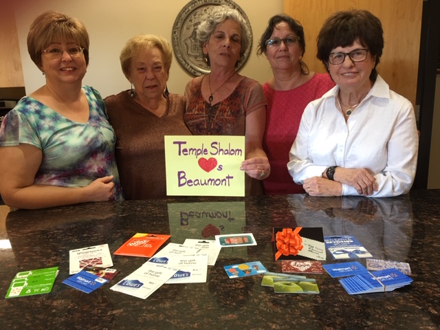 The Temple Shalom Sisterhood helped the Beaumont Jewish community after flooding in 2017.